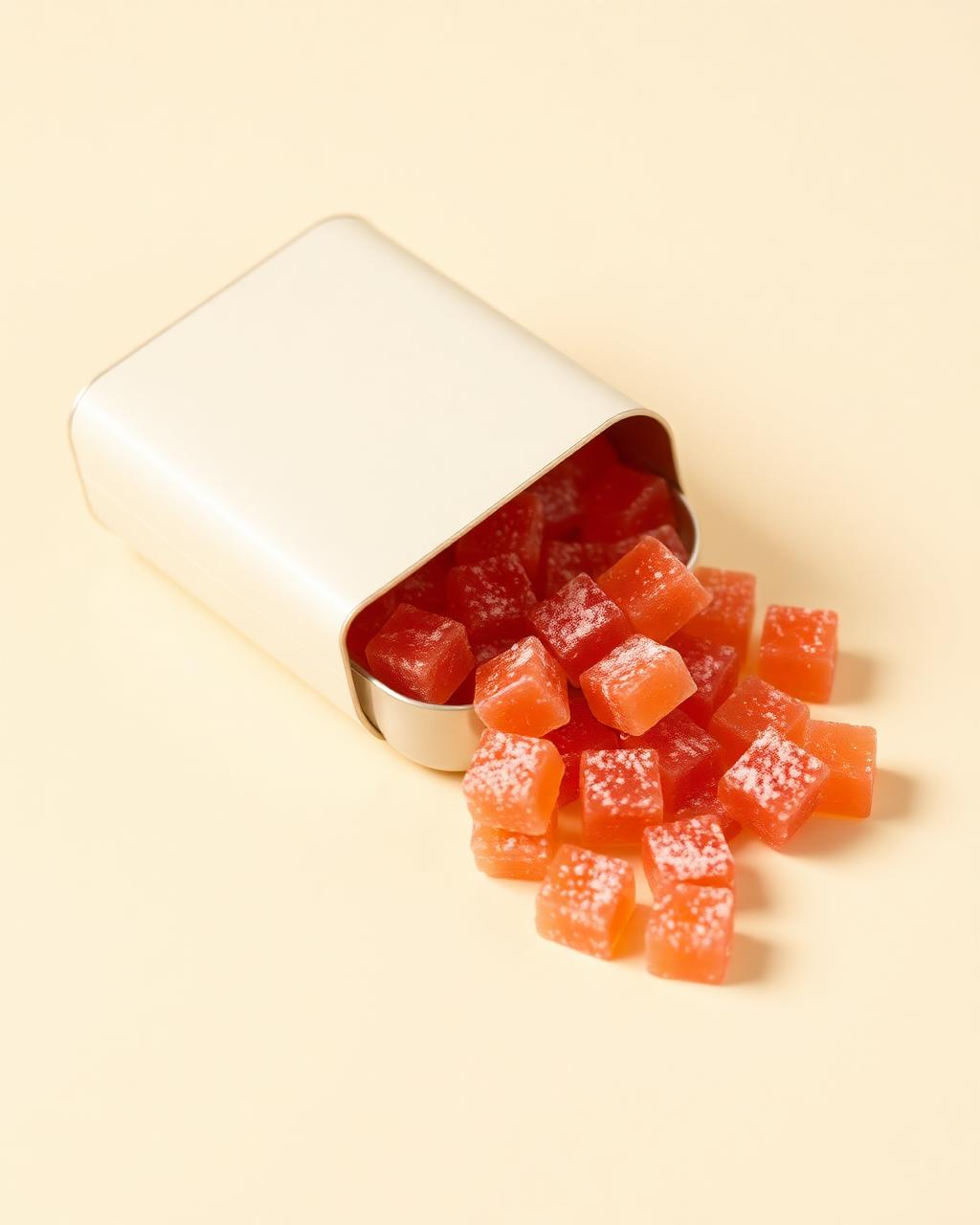 Assorted fruit-flavored THC and CBD gummies